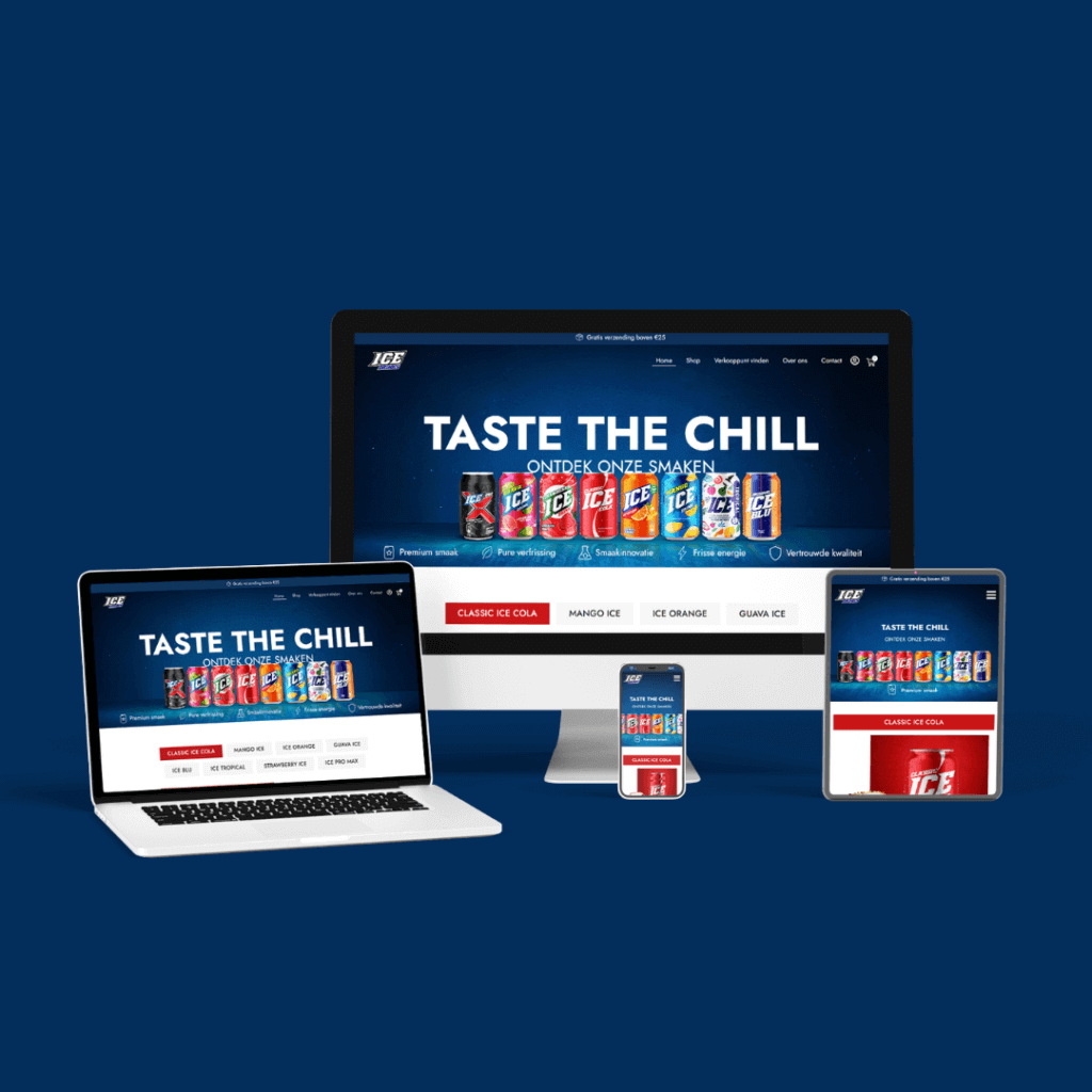 Webshop laten maken 7 Icedrinks
