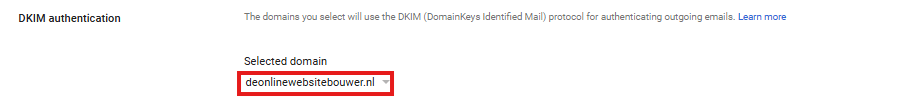 google workspace dkim check domeinnaam