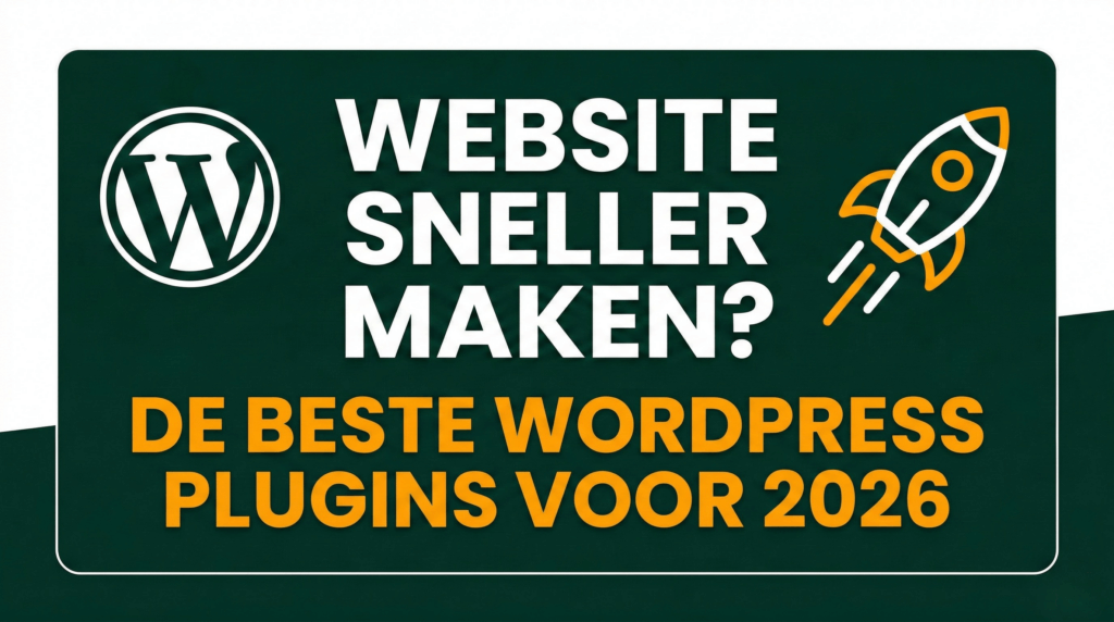 Square thumbnail with a white border for the blog about the best WordPress website speedup plugins for 2026.